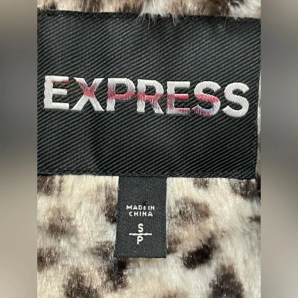 Express Green Sequin Parka With Fur Lining ✨ size Small‎ - Picture 12 of 13